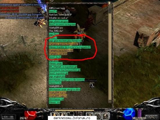 si vampirul ... care mi-a intrat pe prv. si a inceput sa isi bage .... in mn ... :nono:  :nono: